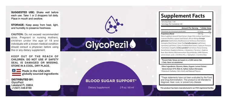 Glycopezil official 2026 bottle